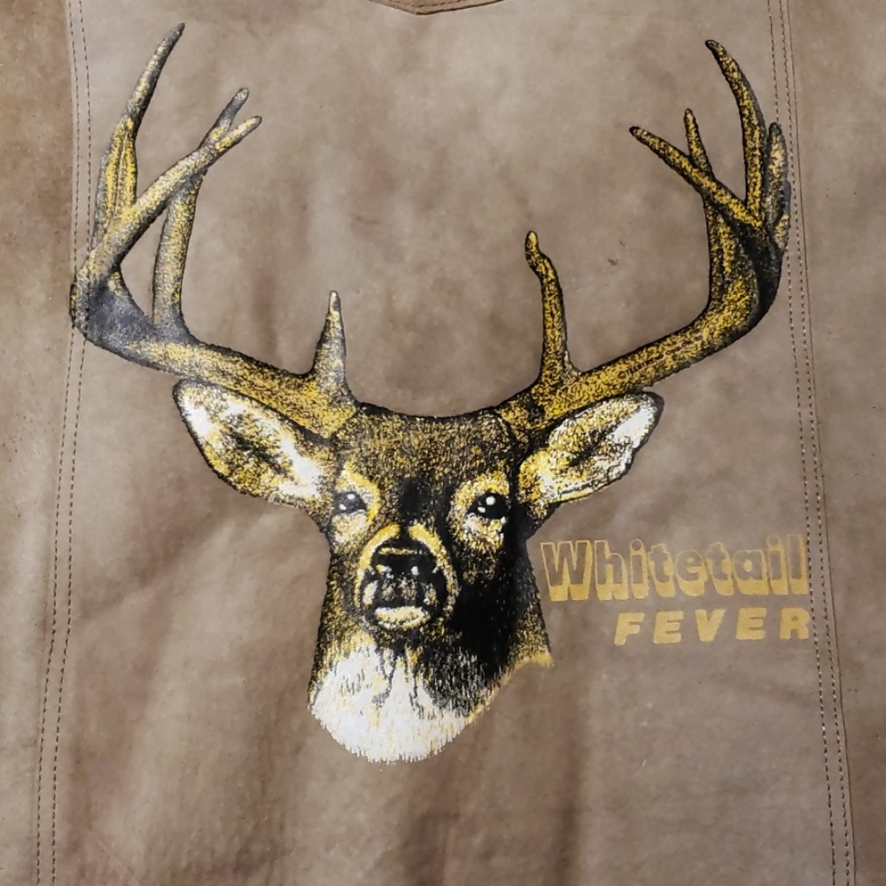 Leather hunters vest